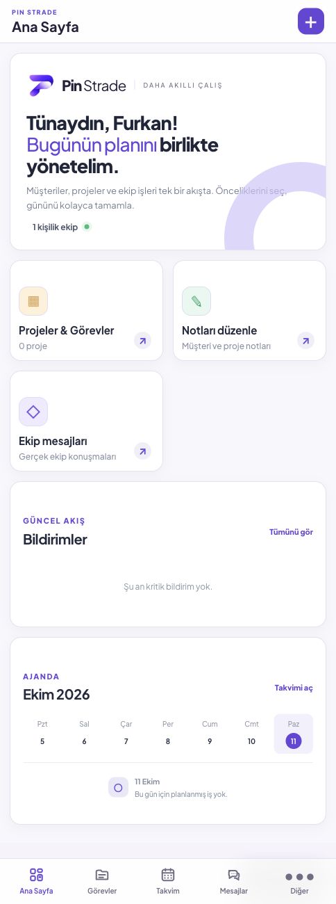 Pin Job çalışma alanı